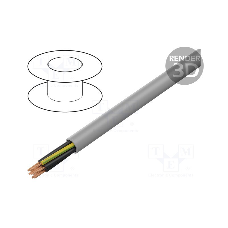 5 m x LAPP - 11020 - Wire, H05VV5-F,ÖLFLEX® 140, unshielded, 300V,500V, Cu, stranded