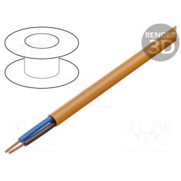 5 m x LAPP - 12351 - Wire, ÖLFLEX® 500 P, 2x1.5mm2, unshielded, 300V,500V, Cu, stranded