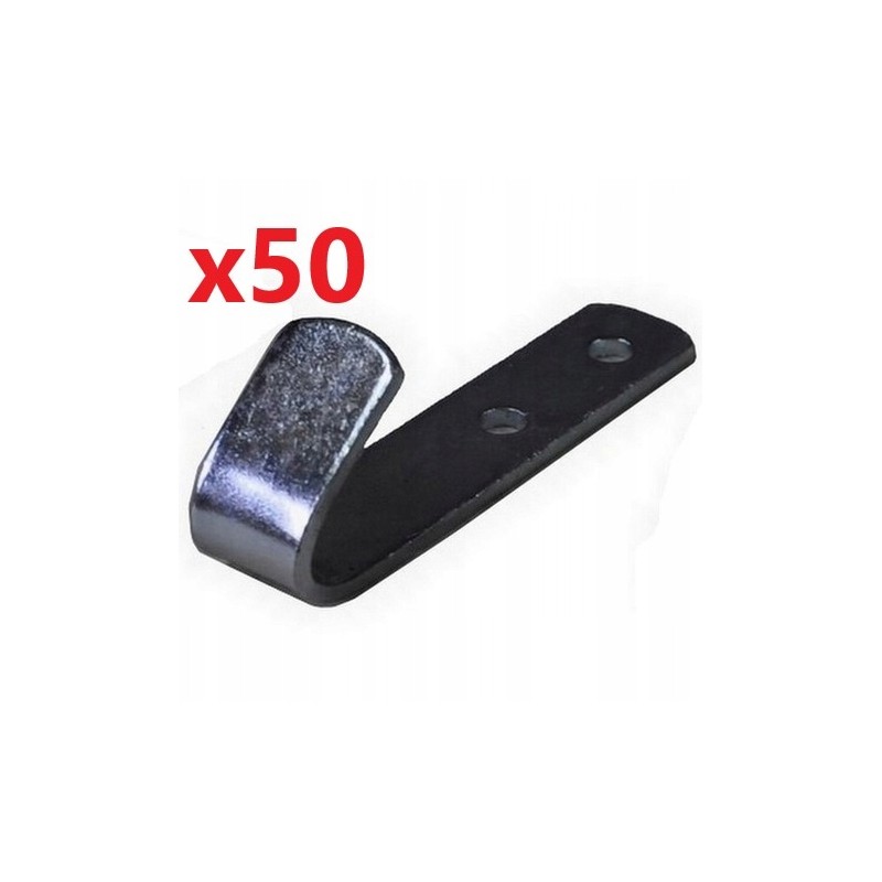 Hook, steel ship hook, large, 20 mm, 50 pcs