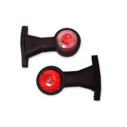 Marker on rubber, front and rear tow truck trailer