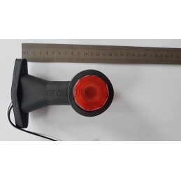 Marker on rubber, front and rear tow truck trailer