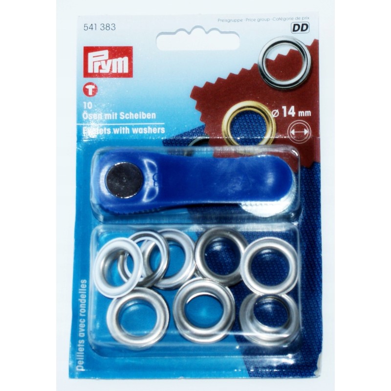 Lanyards eyelets 14mm 10 pcs with moss nickel tools