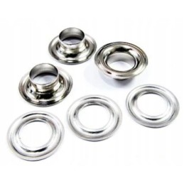 Lanyards eyelets 14mm 10 pcs with moss nickel tools