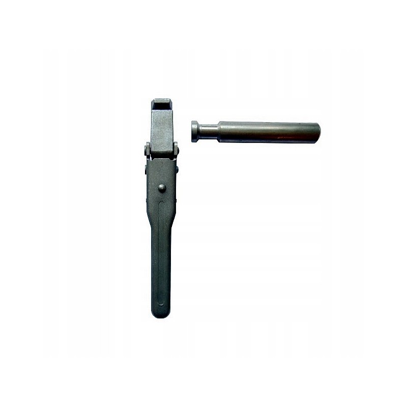Bottom opening lock, Pronar type, straight with pin