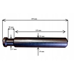 Bottom opening lock, Pronar type, straight with pin