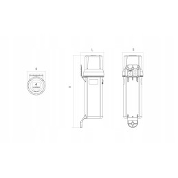 Tube container for customs documents and tools