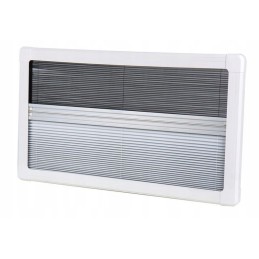 Blackout roller blind with mosquito net for van 818x315