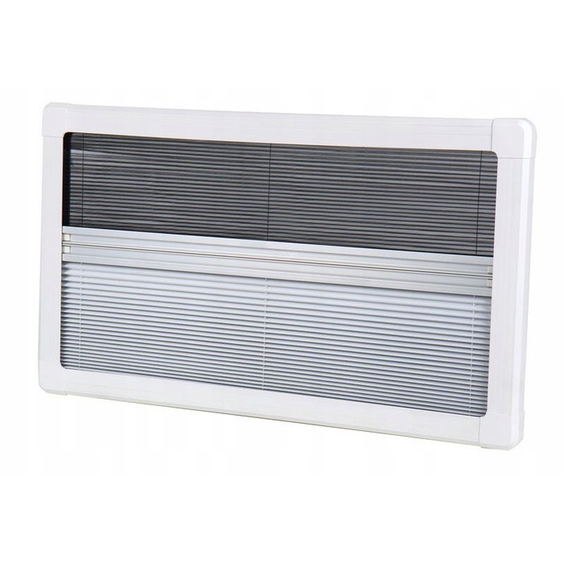 Blackout roller blind with mosquito net for van 818x315