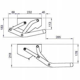 Manual entry step single step 550 aluminum Thule