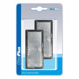 Reflector 85x39mm white, self-adhesive, rectangular