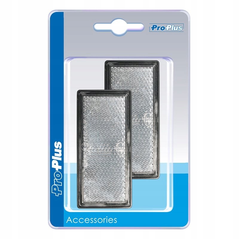 Reflector 85x39mm white, self-adhesive, rectangular