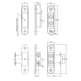 Marker lamp with angle bracket ft 15 bk LED diodes