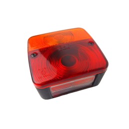 Combined rear lamp for tow truck trailers