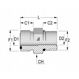 Connector 11 16 orfsx3 4 unf vnou1112 alfagomma