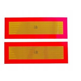 Trailer warning plate, trailer plates, set of 2 pieces