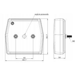 LED lamp, reversing lamp, reverse light, 12v rear diode