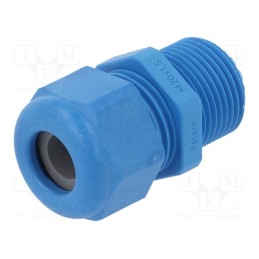 5 pcs x HUMMEL - 1.209.2002.31 - Cable gland, with long thread, M20, 1.5, IP68, polyamide, blue
