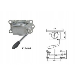 Set of fixed support rsr 48 600 with cast iron clamp