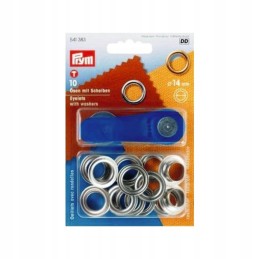 Leathercraft eyelets for visors, 10 pcs, 14 mm