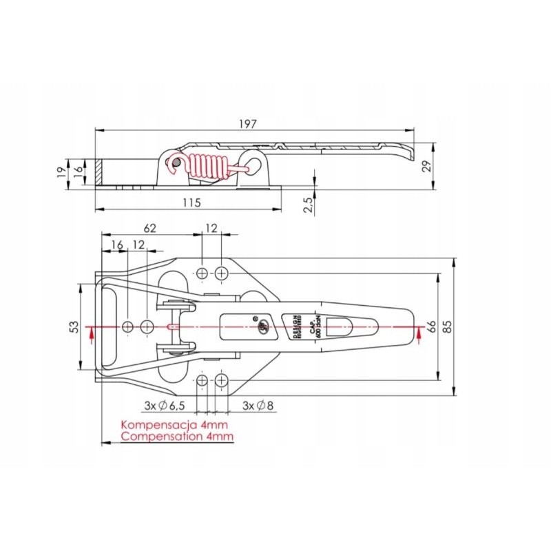 Steelpress trailer fastener