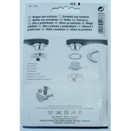 Eyelets with washers for awnings, 10 pcs, 14 mm