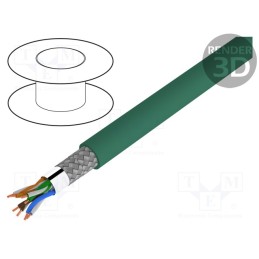 5 m x LAPP - 2170297 - Wire, ETHERLINE® Cat.5e,SF/UTP, 4x2x24AWG, 5e, solid, Cu, PUR