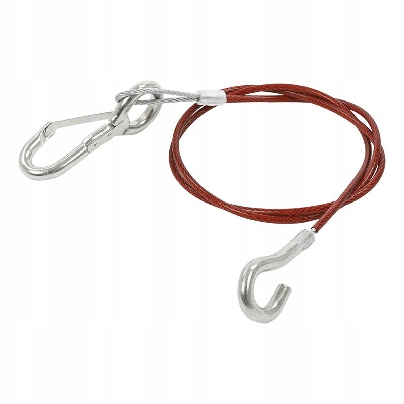 Trailer hitch brake securing cable