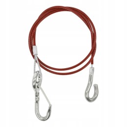 Trailer hitch brake securing cable