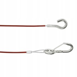 Trailer hitch brake securing cable