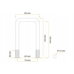 Square oval 130 62 130 trailer attachment