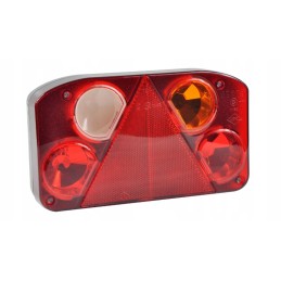 Right rear combination lamp with a reflective triangle