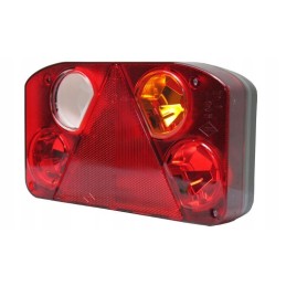 Right rear combination lamp with a reflective triangle