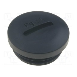 5 pcs x KSS WIRING - PSP11 - Stopper, PG11, polyamide, black, H: 10.4mm, Øout: 21.7mm