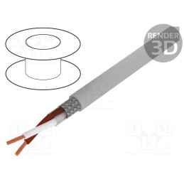 5 m x LAPP - 31370 - Wire, Li2YCY-TP, 1x2x0.25mm2, shielded,tinned copper braid, PVC