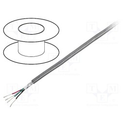 5 m x BELDEN - 9538.00U305 - Wire, 8x24AWG, RS232, stranded, Cu, shielded,Al-PET foil, PVC, 305m