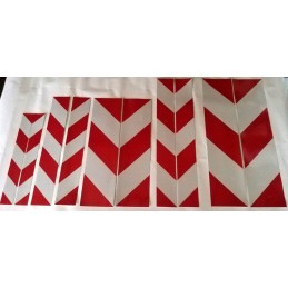 Laminated reflective stripes sticker 5x40 cm