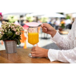 Leaf on snack saucers, 4 pcs