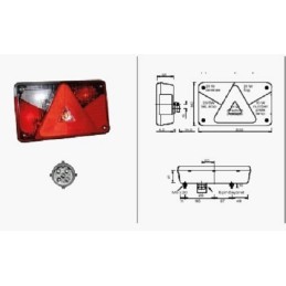 Multipoint 5V combination lamp for tow truck trailers