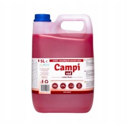 Fluid for tourist toilets for flushing red 5l