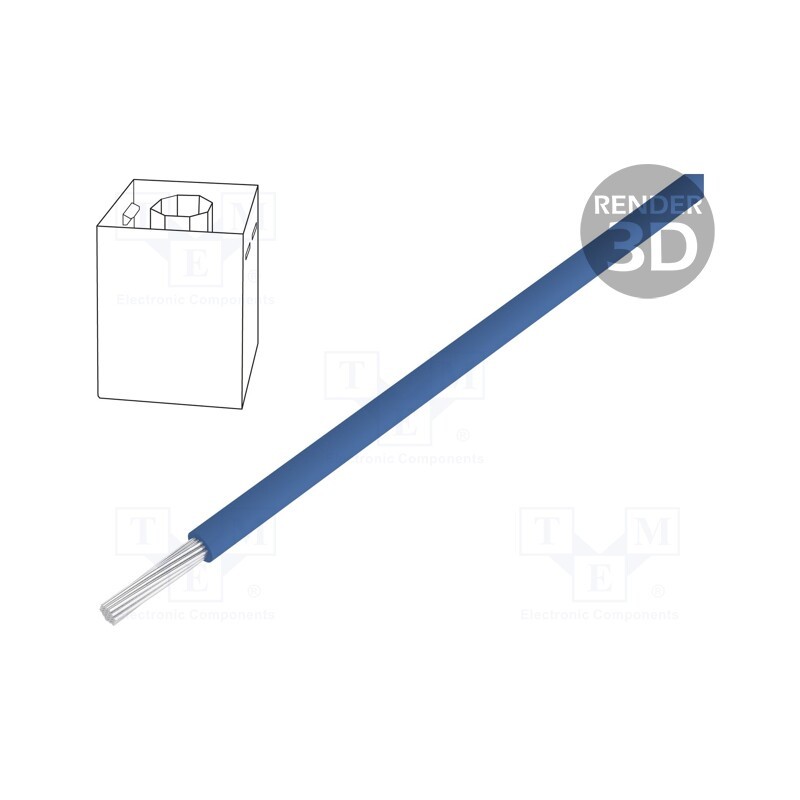 5 m x LAPP - 4180514 - Wire, H05V-K,Multi-Standard SC 1, stranded, Cu, 0.75mm2, 20AWG