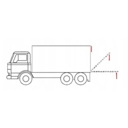 Reflective flag, elevator platform marking set