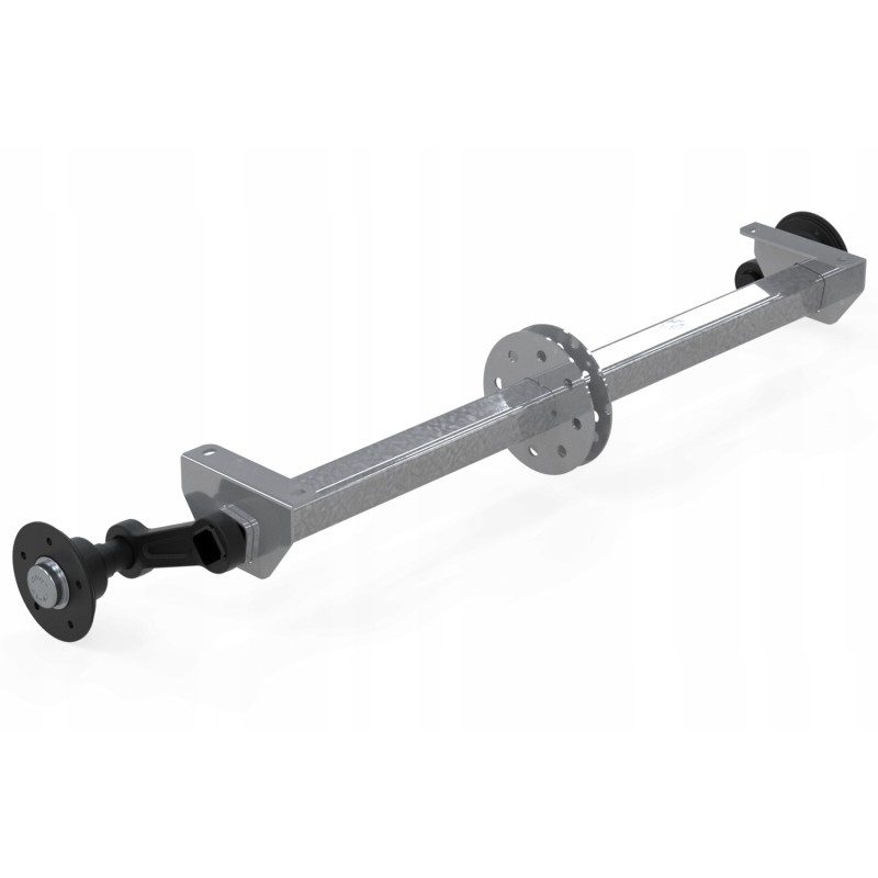 Unbraked axle knott vg7 for light trailer 750kg 2027mm 1607mm 4x100