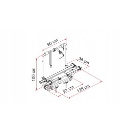Carry bike xl a pro trailer drawbar carrier