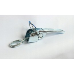 Winterhoff side trailer hitch, clamp, tilting side closure