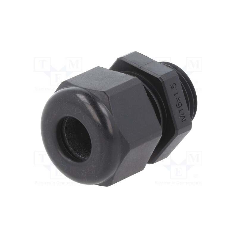 5 pcs x HUMMEL - 1.219.1601.50 - Cable gland, M16, 1.5, IP68, polyamide, HSK-K Metric