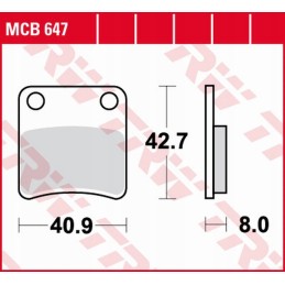 Trw zf brake pads cagiva city 50 92 97