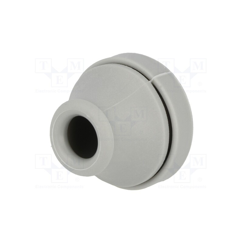 5 pcs x TRELLEBORG - 100189 - Grommet, Ømount.hole: 23mm, elastomer thermoplastic TPE, grey
