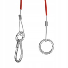 Trailer hitch brake securing cable