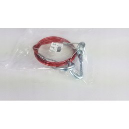 Trailer hitch brake securing cable