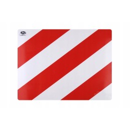 Warning board for large loads, left